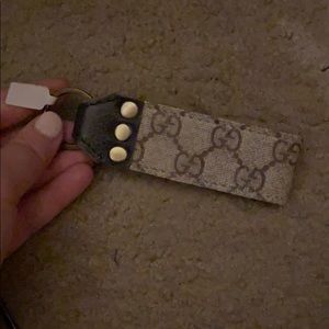 Upcycled Gucci keychain